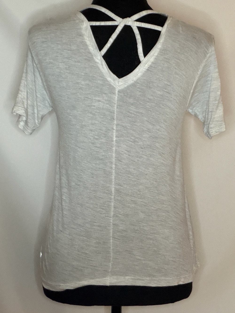 LIGHT GREY ZELLA SHORT SLEEVE SHIRT